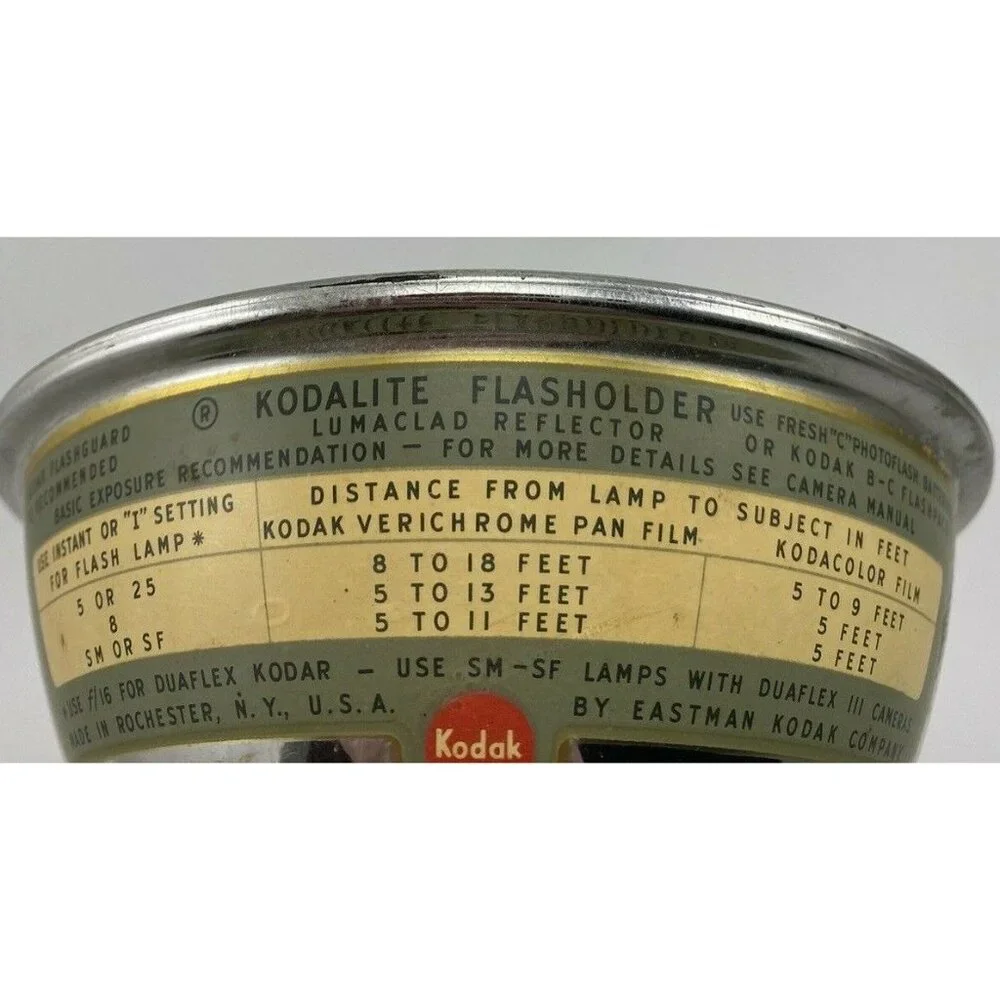 Kodak Kodalite Flasholder With Lumaclad Reflector Eastman Kodak Company USA